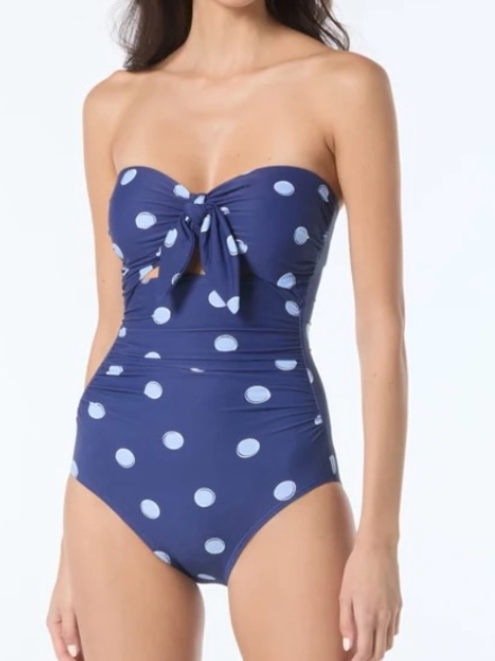 Kate Spade One Piece swimsuit Women’s Size XS Bandeau Tie Front